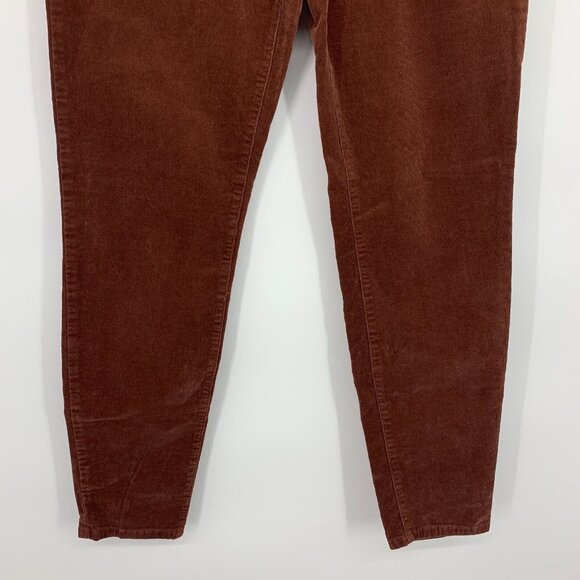 Kut from the Kloth Pants Diana Skinny Corduroy Brown Relaxed Fit - Picture 5 of 10
